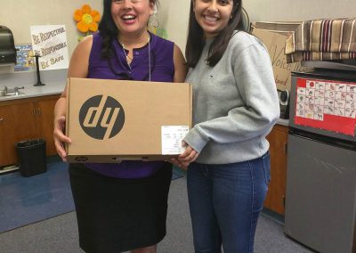 Ms. Picket from Holly Oak with Aarushi Nanda from Access To Tech